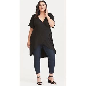 2/$25 Torrid Crochet Trim Wrap Tunic